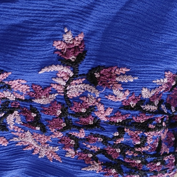 Free People Pretty Pineapple Embroidered Dress Size S - Picture 8 of 11